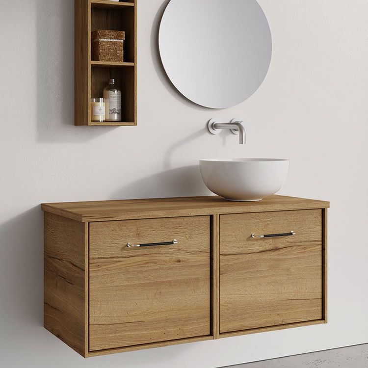 Crosswater Infinity 1000 Double Drawer Wall Hung Vanity Unit With Worktop
