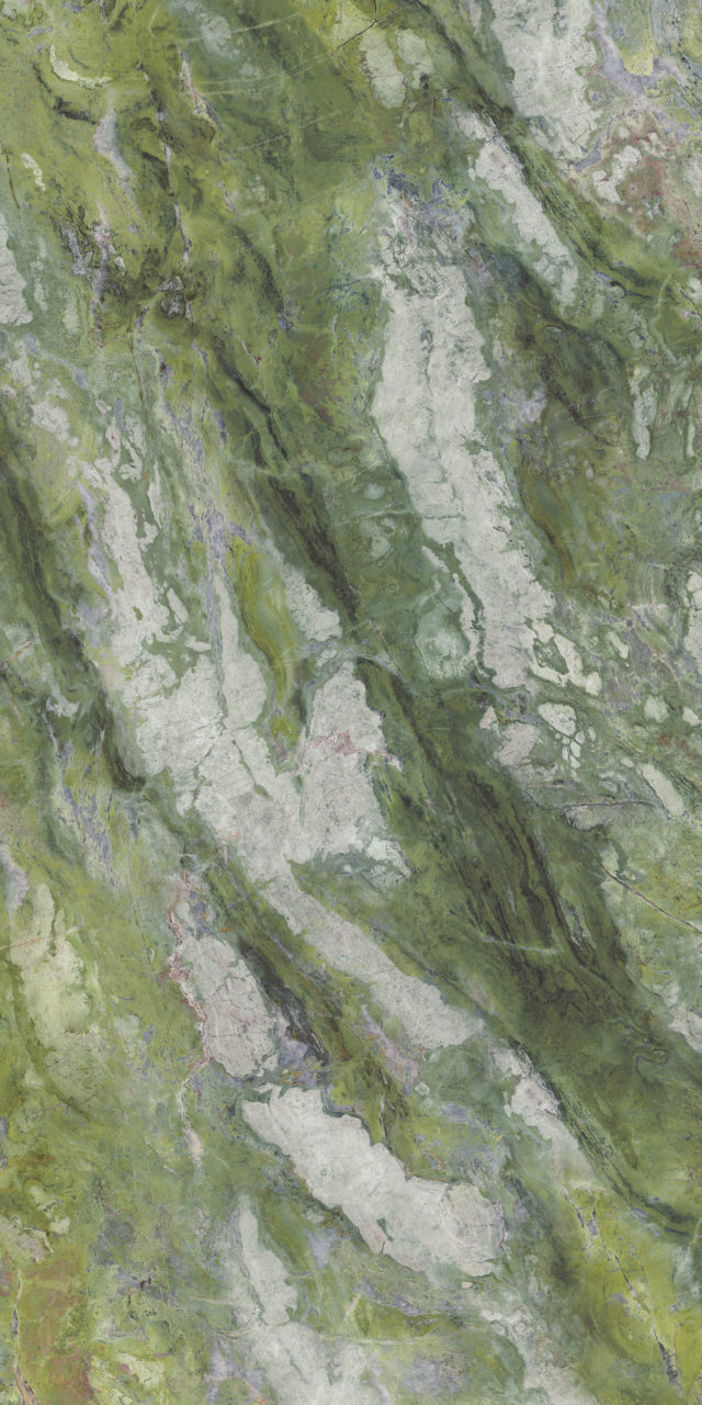 Deluxe Emerald Marble Effect Porcelain Tile Gloss 60x120cm