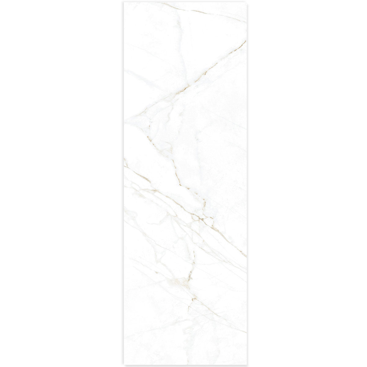 Dual White 4D Marble Effect Wall Tile 33x100cm Matt