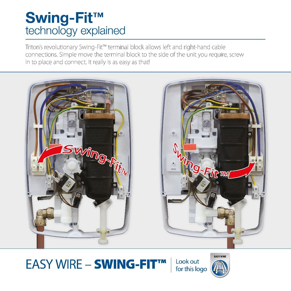 Triton T80z Fast-Fit 9kW White Electric Shower