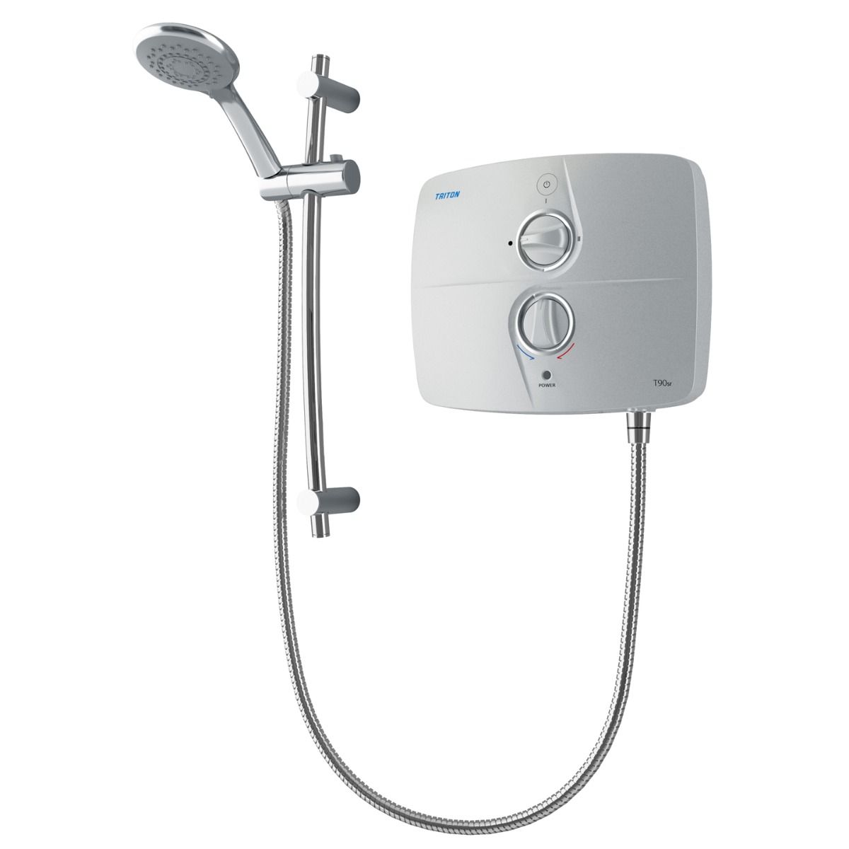 Triton T90sr Satin 9kW Silent Electric Shower