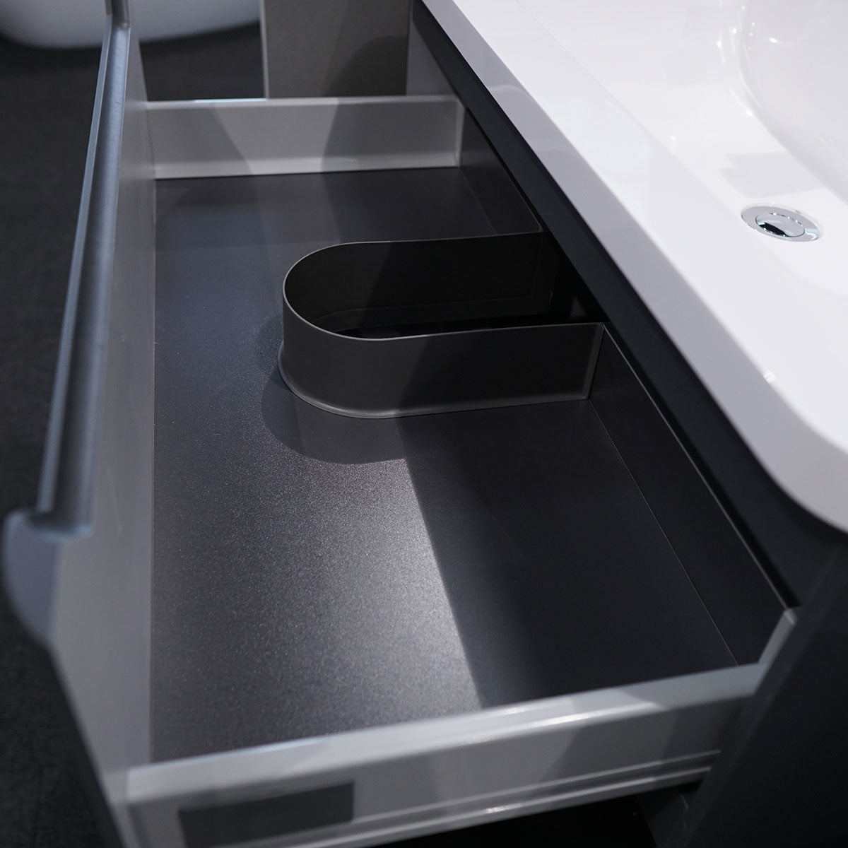 Granlusso Enzo 600 Double Drawer Floorstanding Matt Vanity Unit