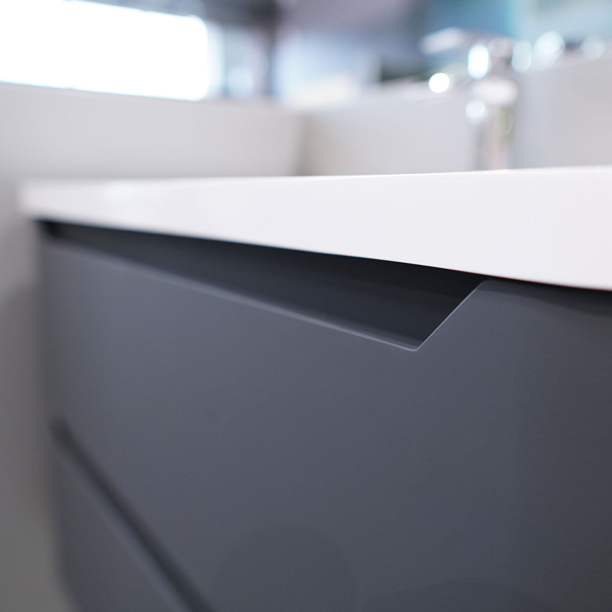 Granlusso Enzo Double Drawer Wall Hung Vanity Unit