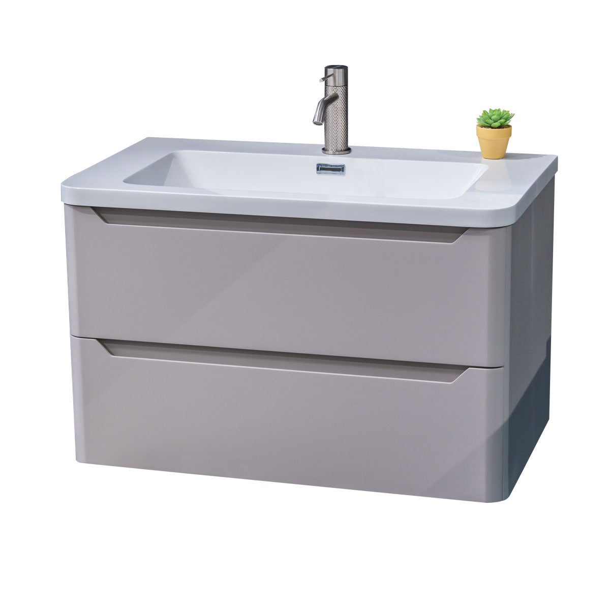 Granlusso Enzo Wall Mounted 2-Drawer Vanity Unit and Basin