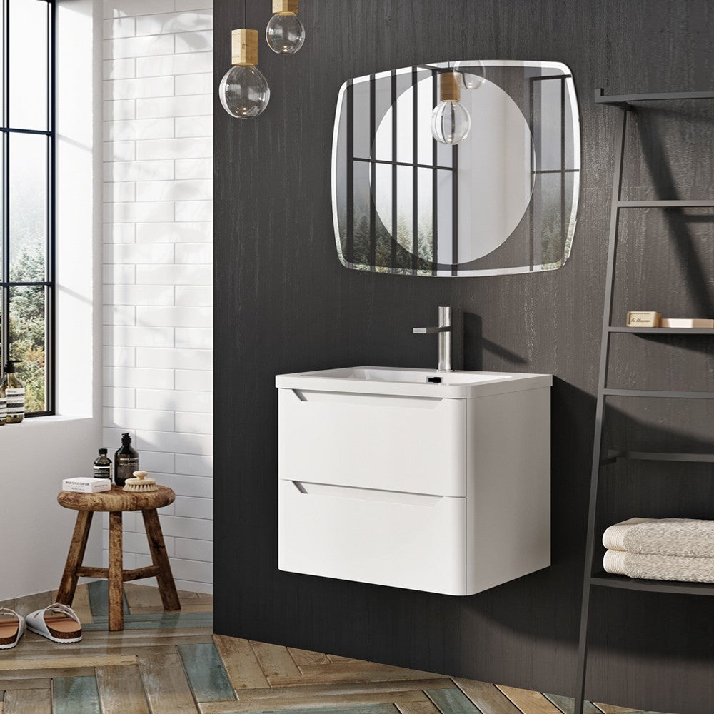 Granlusso Enzo Double Drawer Wall Hung Vanity Unit