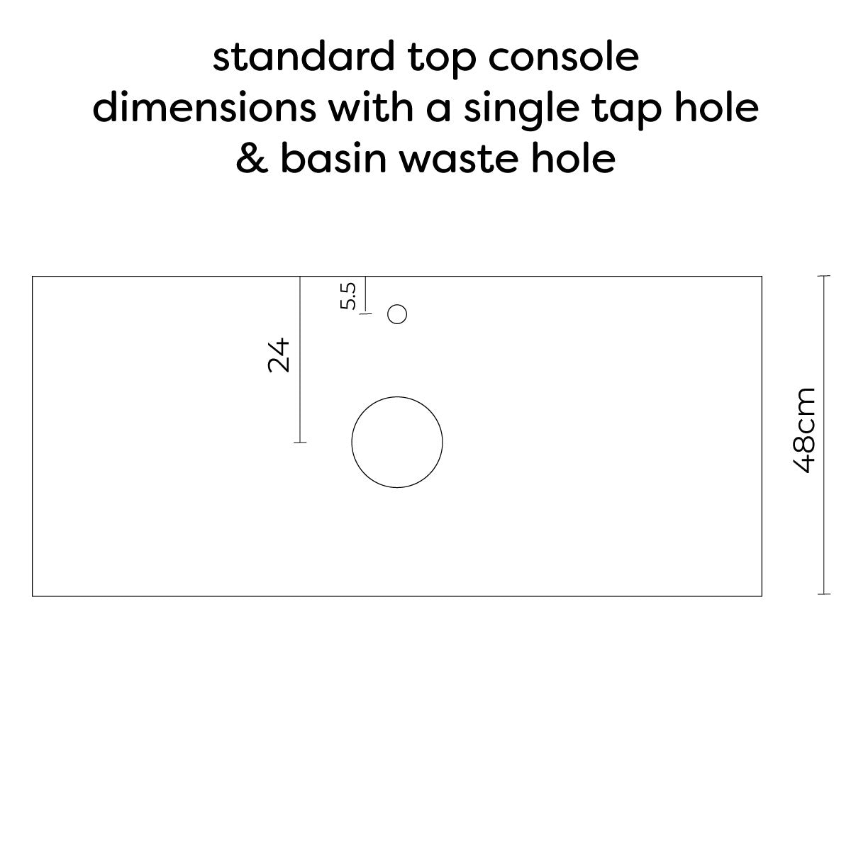 Fiora Pure Designer Floating Tabletop Console