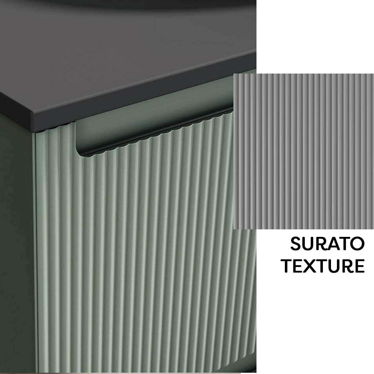 Fiora Synergy Designer Wall Hung Tall Storage Cabinet