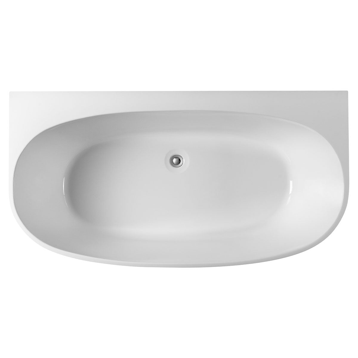 Granlusso Venice Back To Wall Freestanding Acrylic Bath