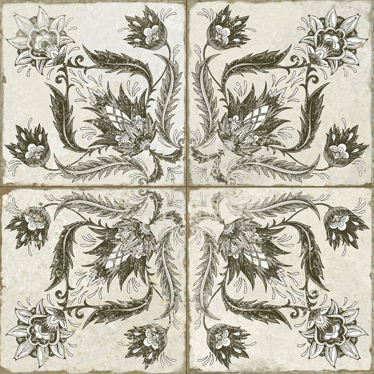 FS Ivy Black Natural Tile 45 x 45cm