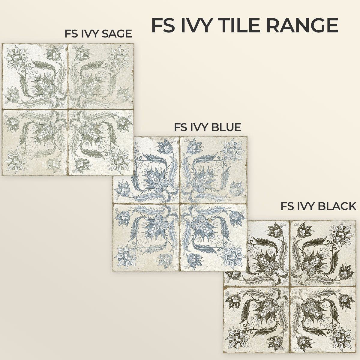 FS Ivy Sage Natural Tile 45 x 45cm