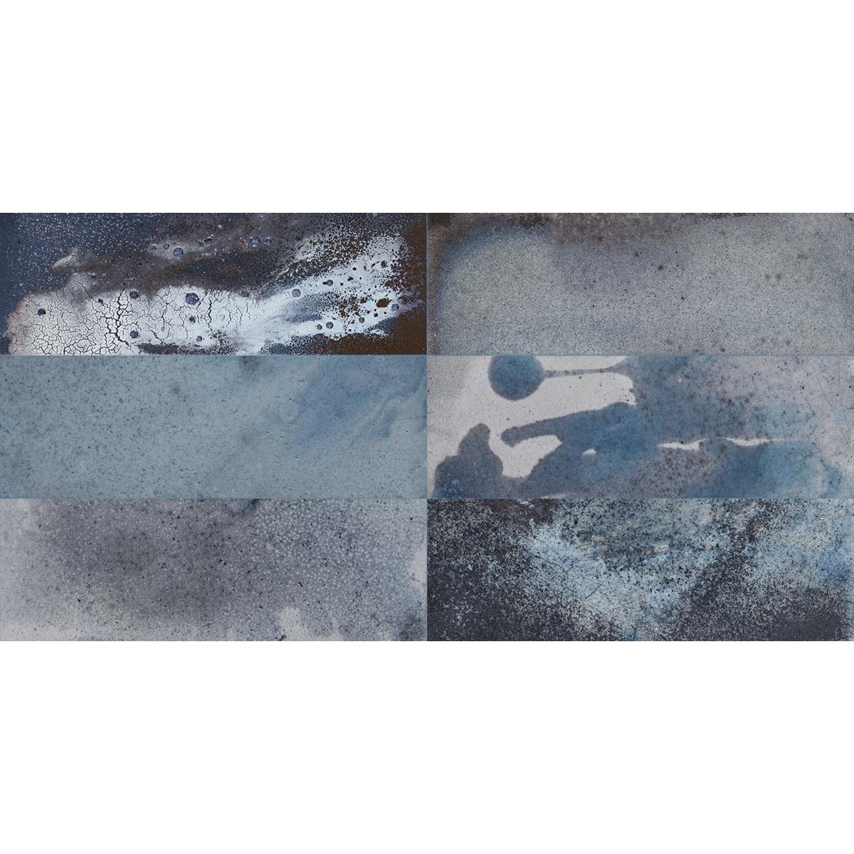 FS Raku Blue Decor Wall Tile 20x40cm Matte