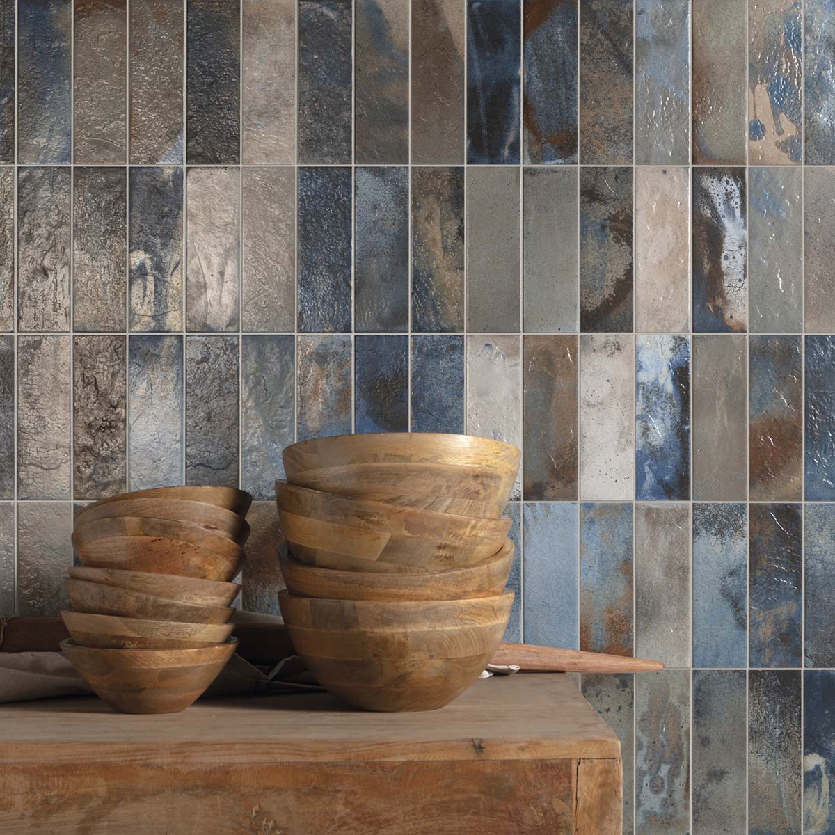 FS Raku Colours Decor Wall Tile 20x40cm Matte Lifestyle