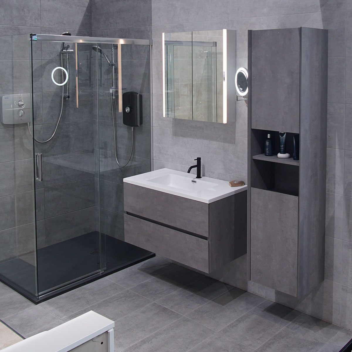 Melbourne Wall Hung Tall Storage Cabinet