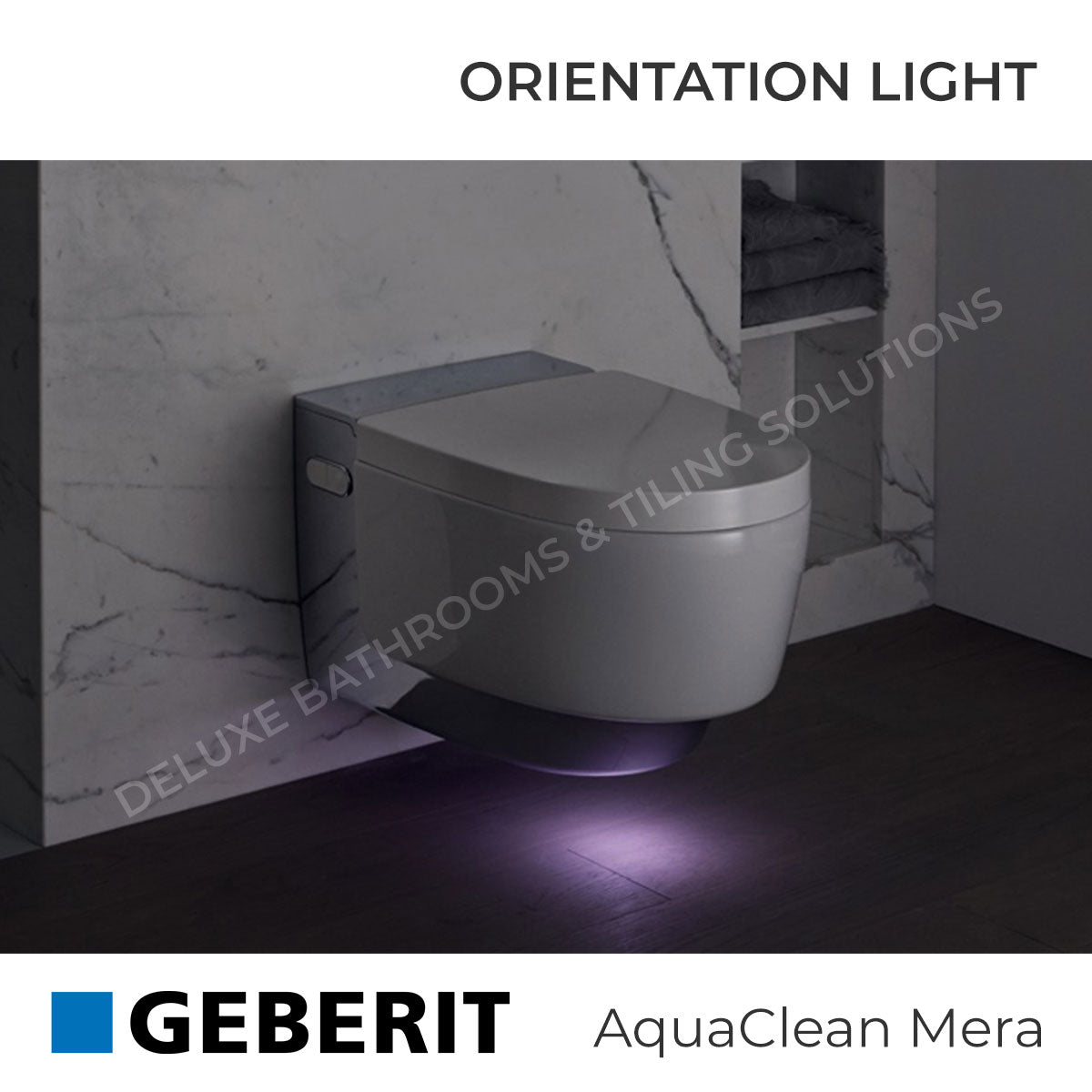 Geberit AquaClean Mera Comfort Rimless Wall Mounted WC Shower With Soft Close Toilet Seat