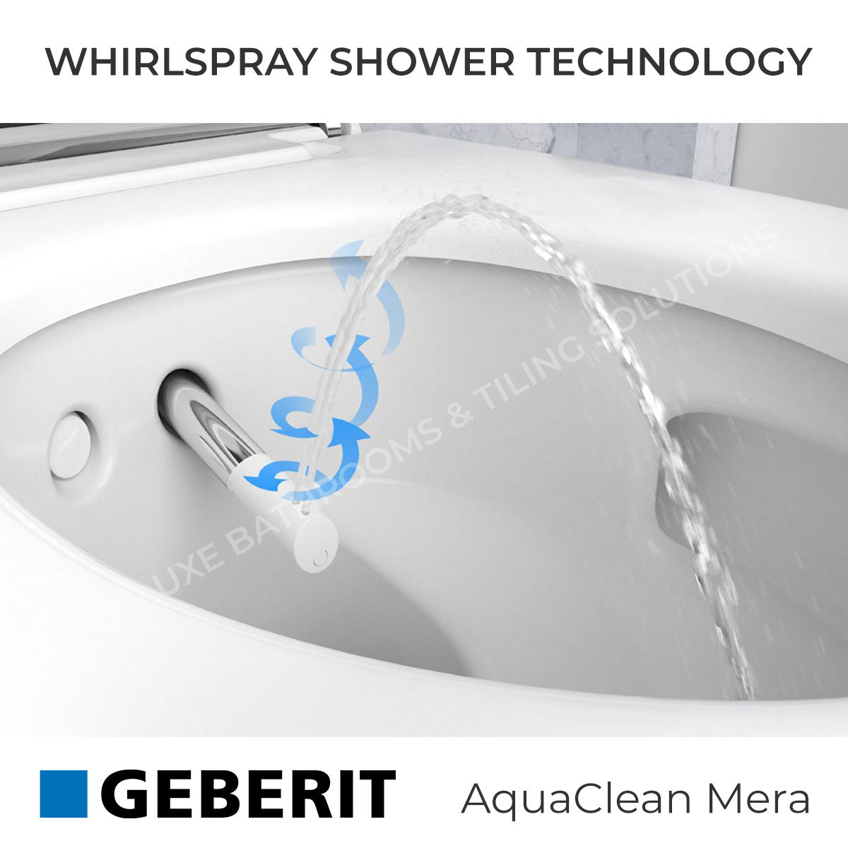 Geberit AquaClean Mera Comfort Rimless Wall Mounted WC Shower With Soft Close Toilet Seat