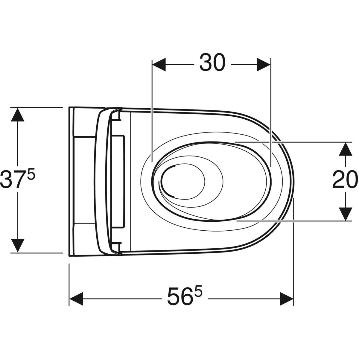 Geberit AquaClean Sela Rimless Wall Mounted Shower WC With Soft Close Toilet Seat