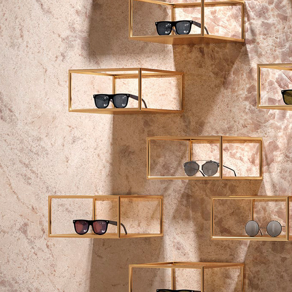 Deluxe Gemstone Rose Marble Effect Porcelain Tile 60x120cm Gloss