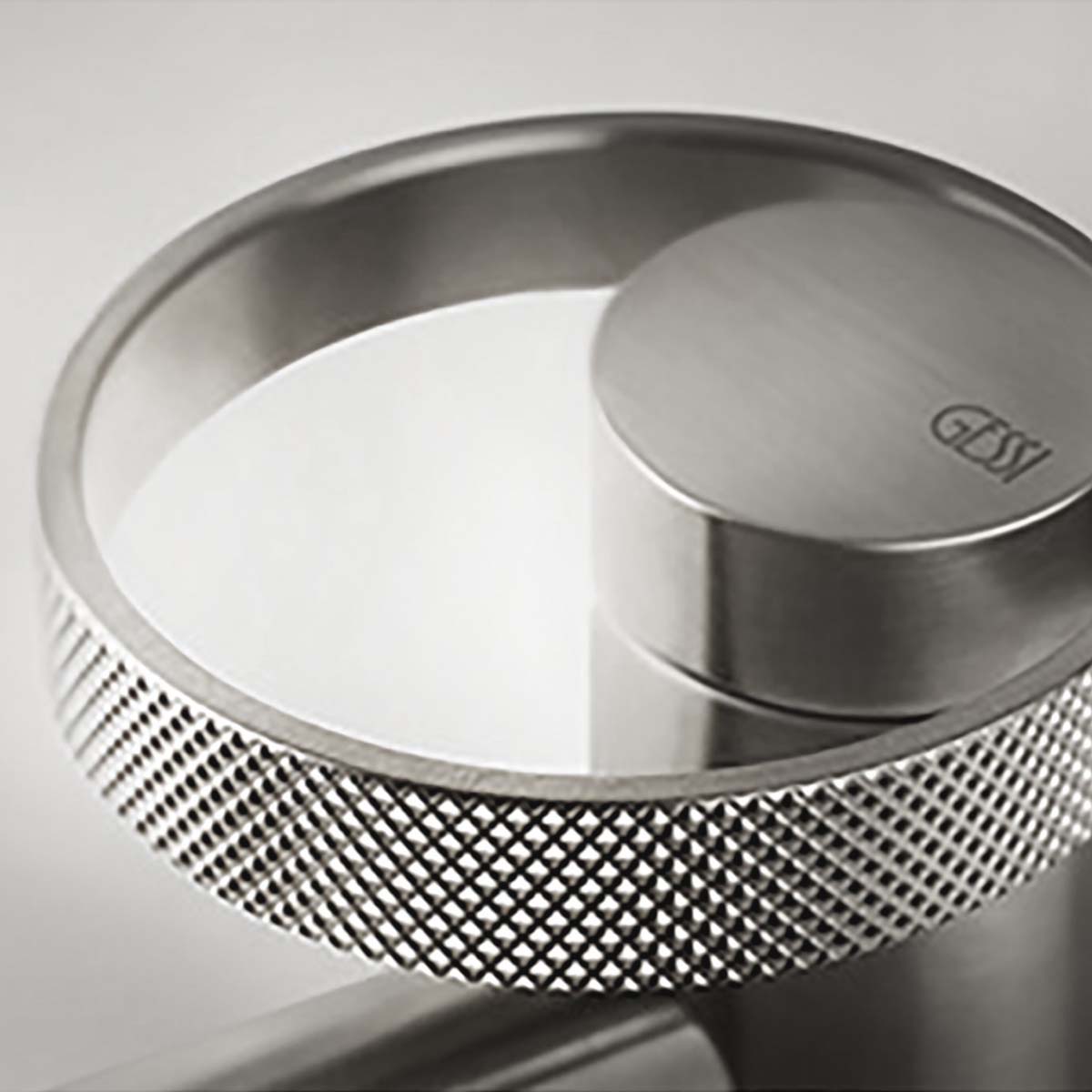 gessi anello basin mixer handle detailing chrome