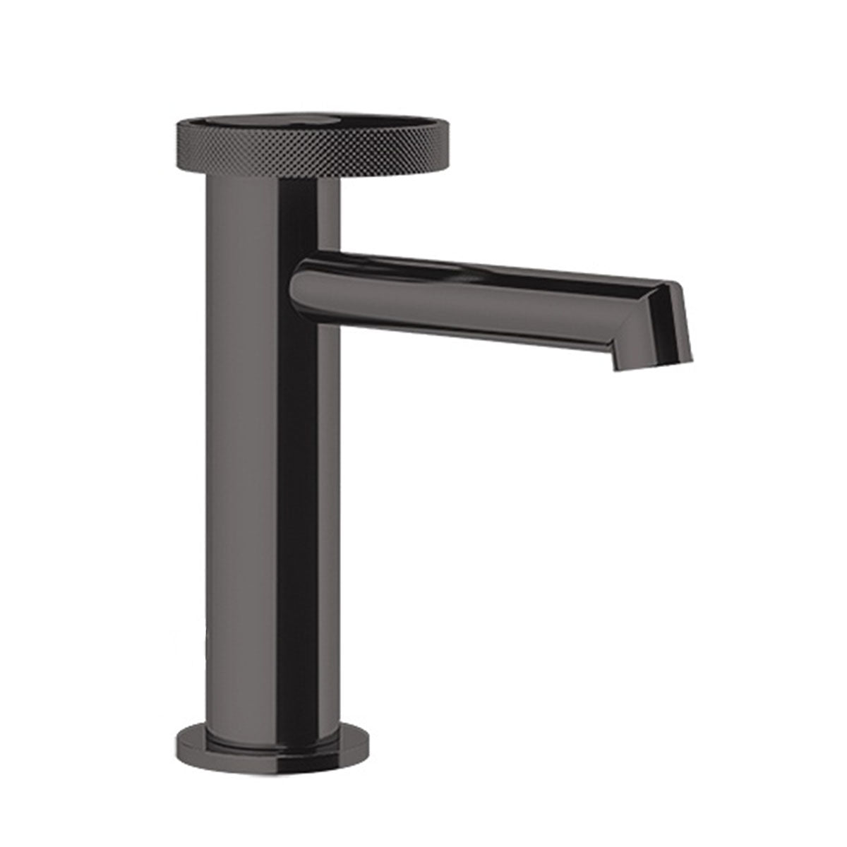 gessi anello basin mixer tap black metal