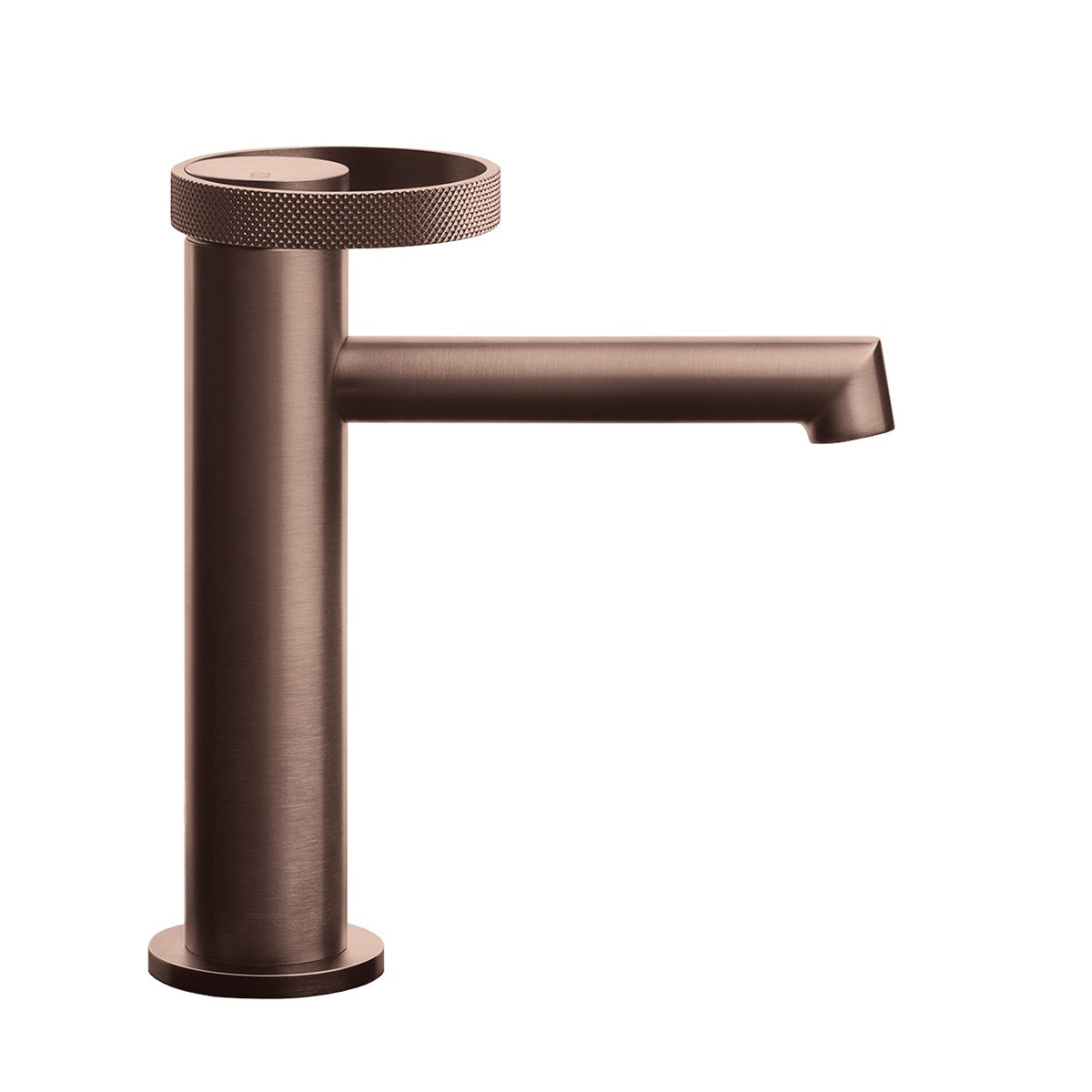 gessi anello basin mixer tap copper brushed