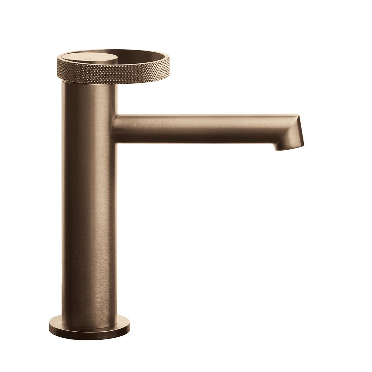gessi anello basin mixer tap warm bronze brushed