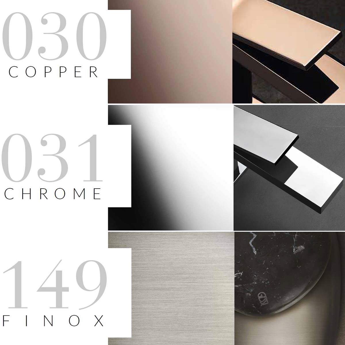 gessi anello finishes