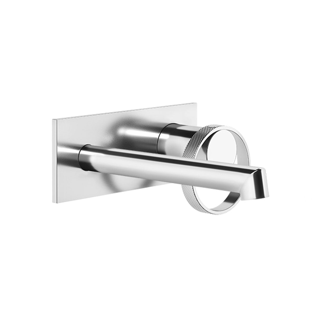 gessi anello wall mounted basin mixer with backplate chrome