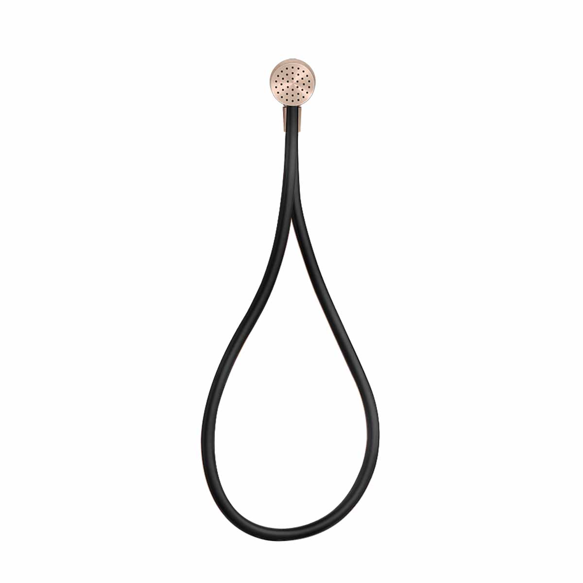 gessi hi fi compact magnetic shower set with black hose water outlet copper