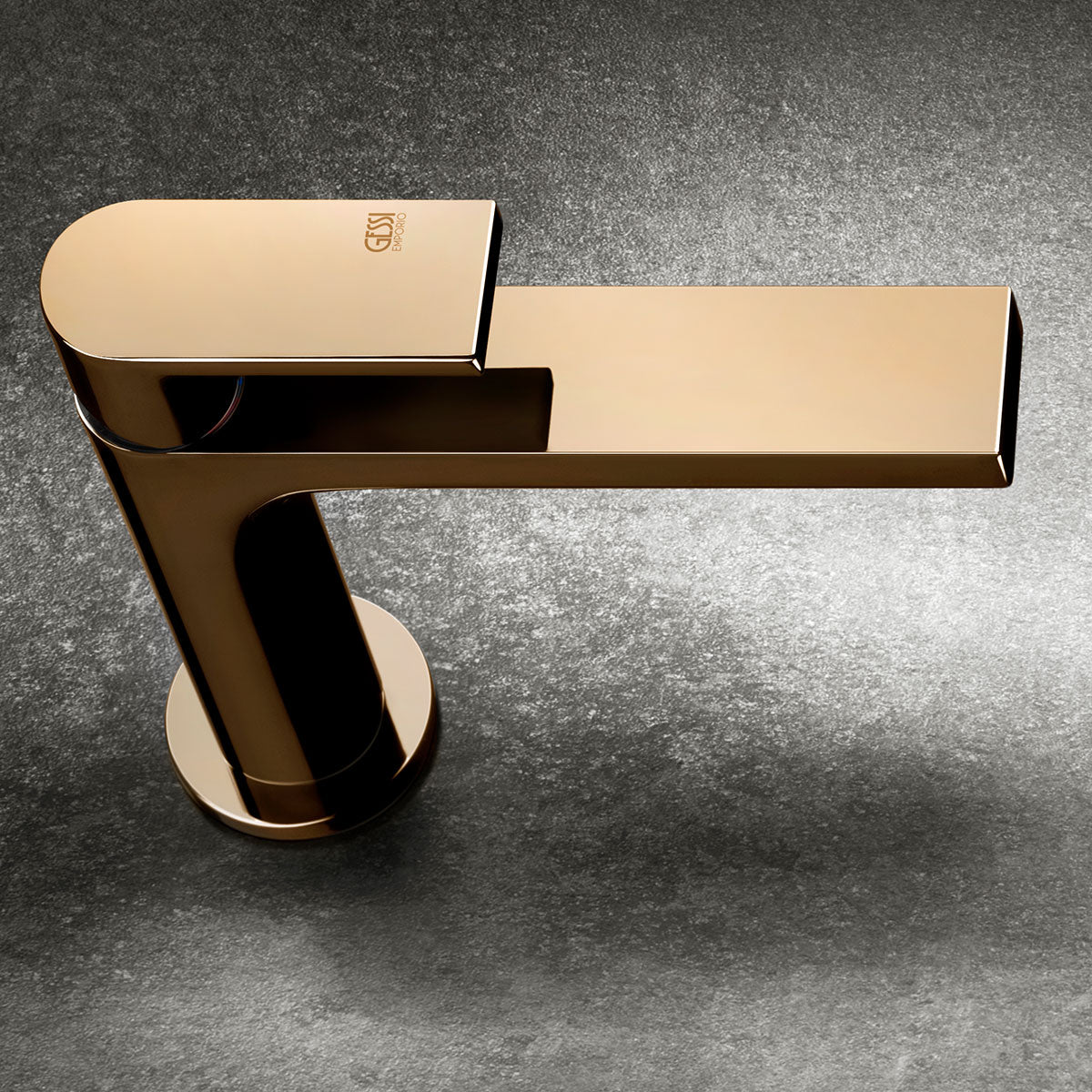 Gessi Via Manzoni Basin Mixer Tap warm bronze