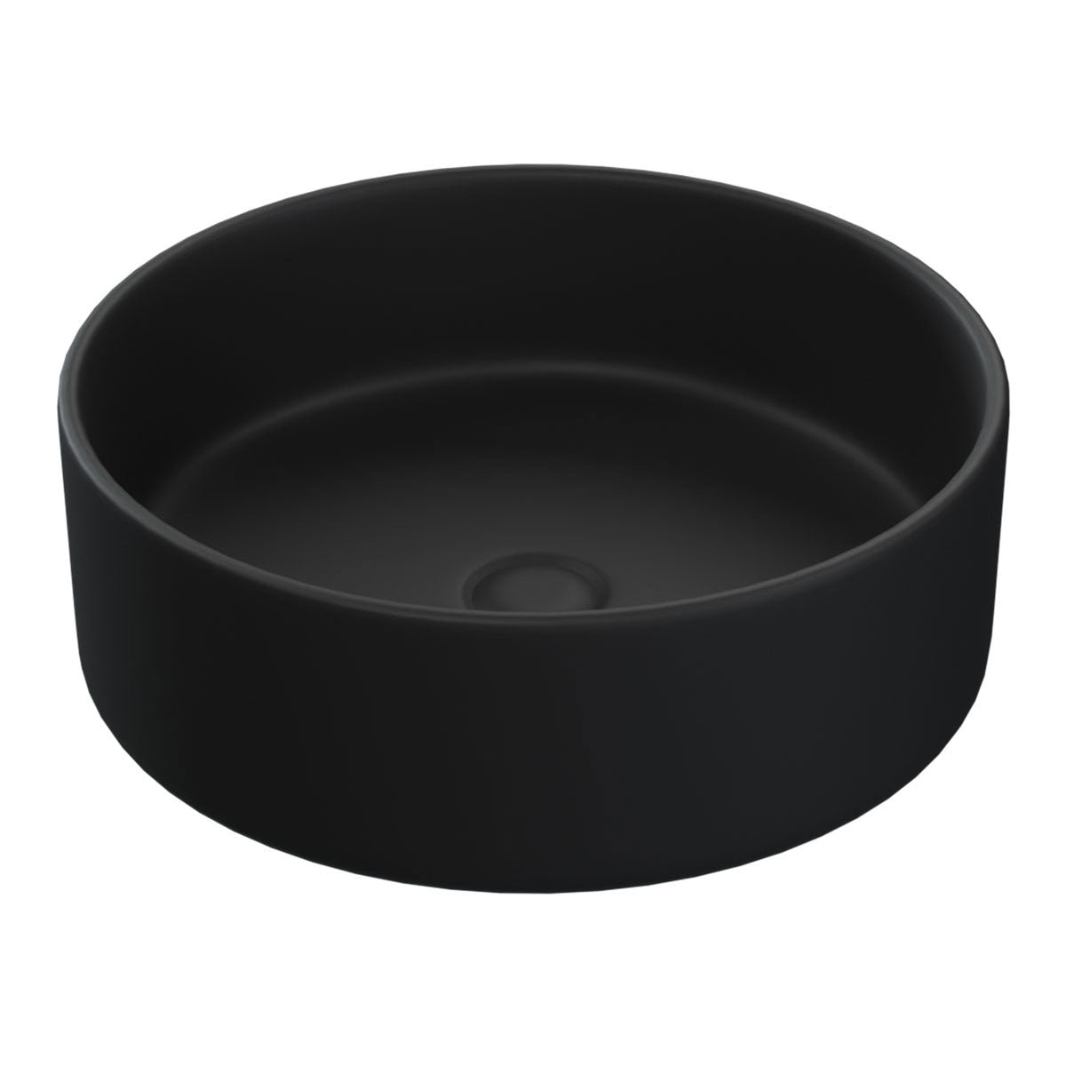 giro countertop round basin matt black