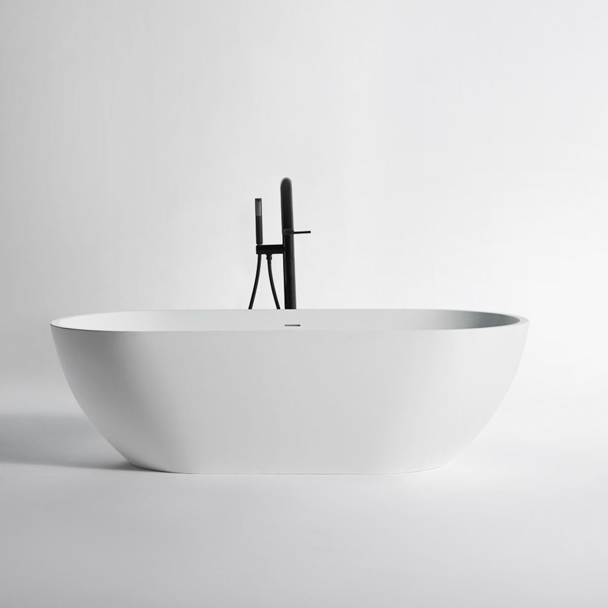Granlusso Amalfi Freestanding Stone Bath Matt White 1700mm