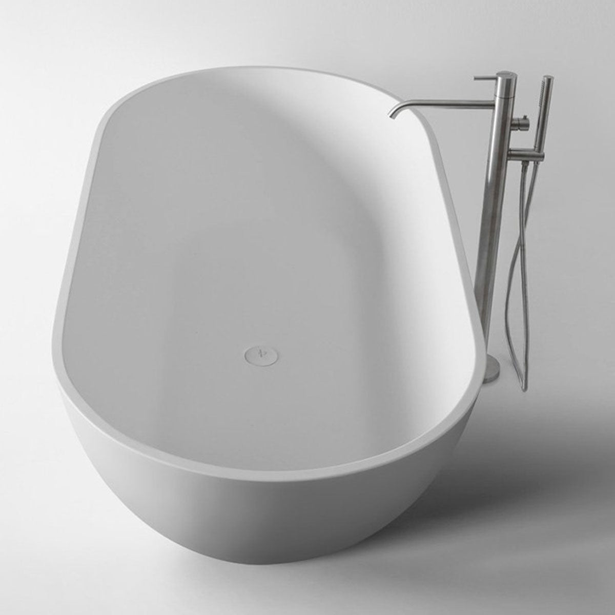 Granlusso Amalfi Freestanding Stone Bath Matt White 1700mm