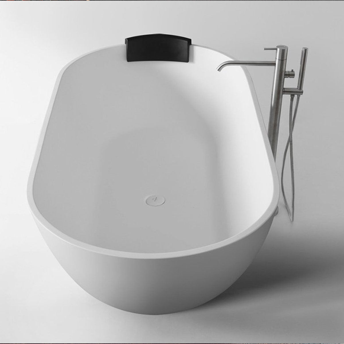 Granlusso Amalfi Freestanding Stone Bath Matt White 1700mm