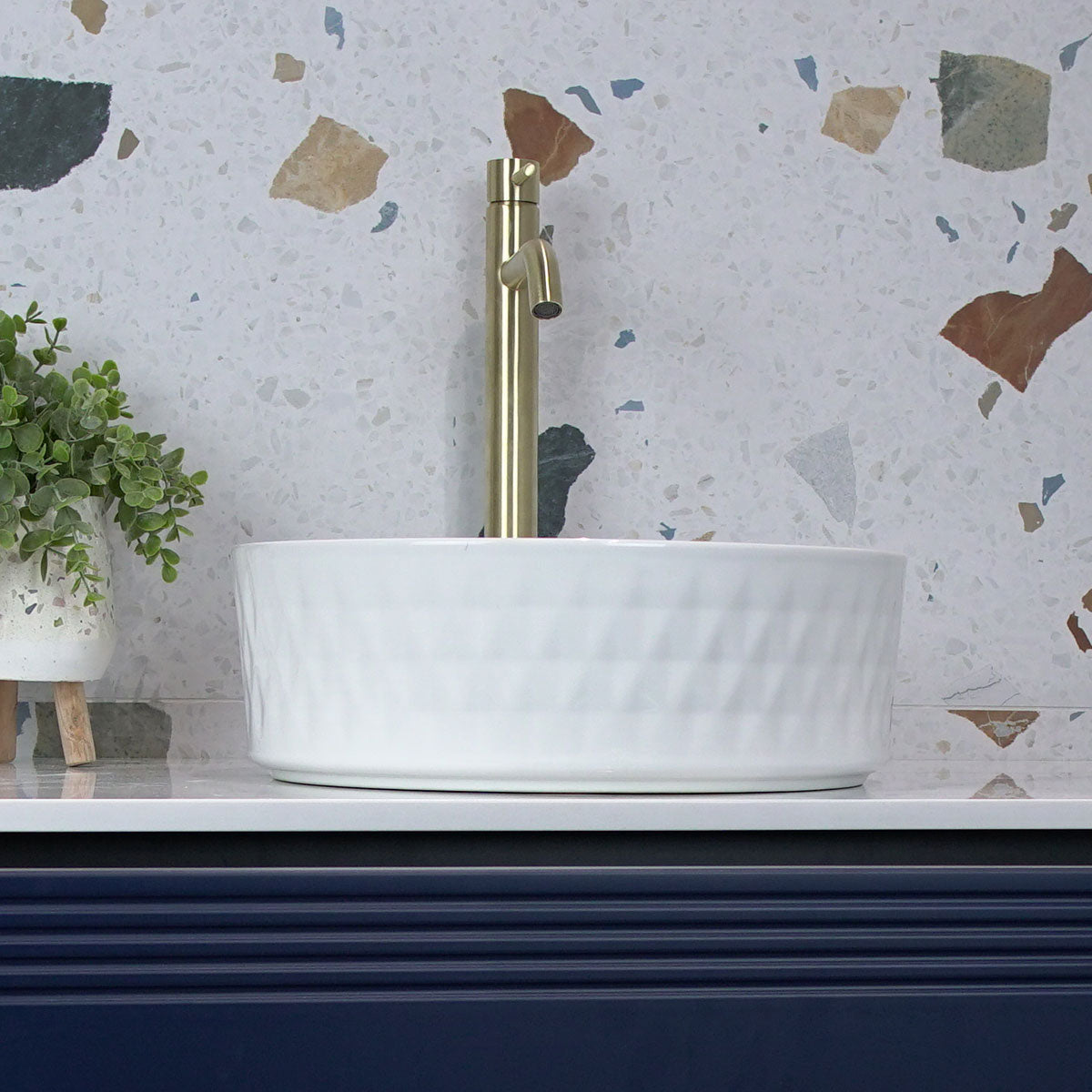 Granlusso Geometric Countertop Basin Round