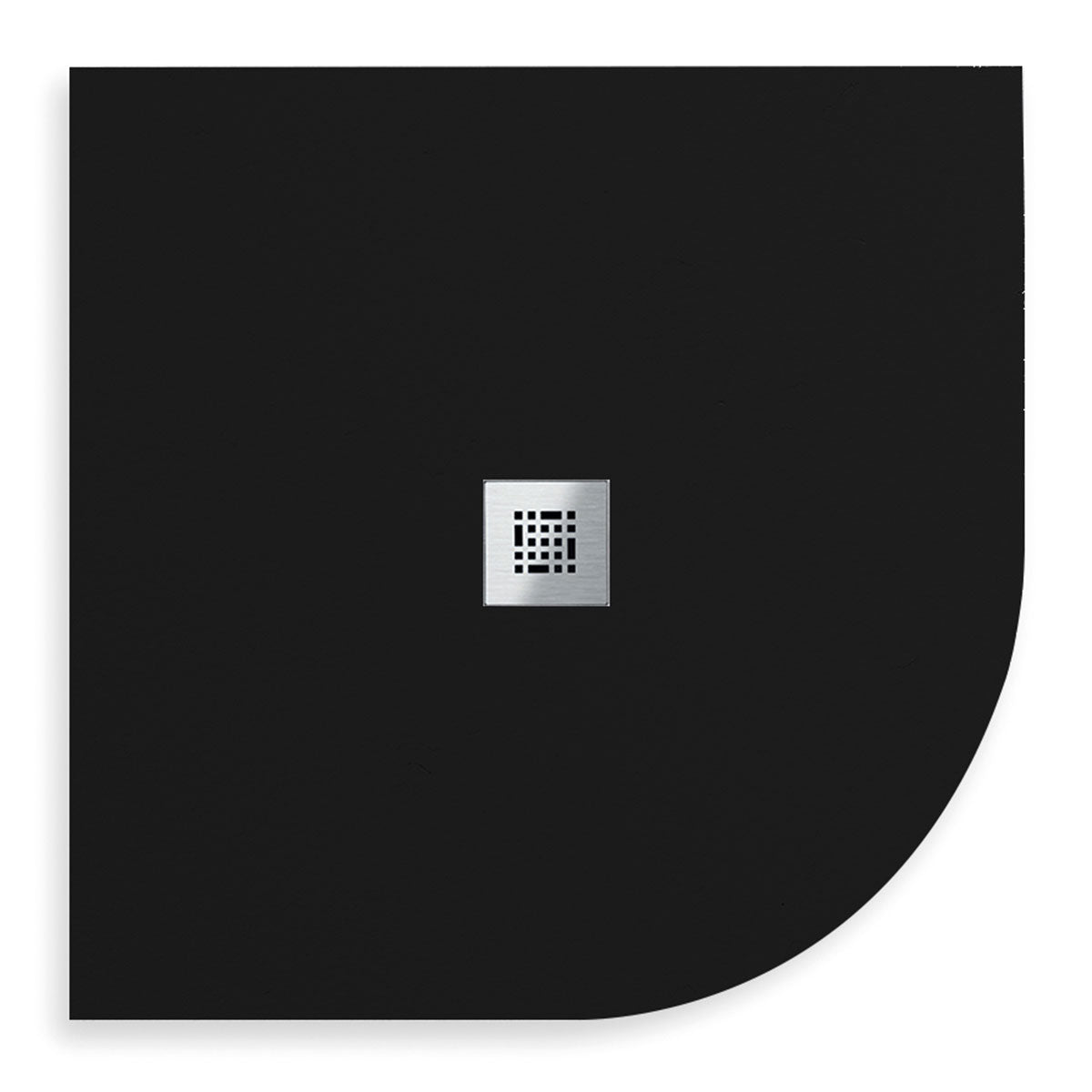 Granlusso Slim Quadrant Slate Shower Tray black