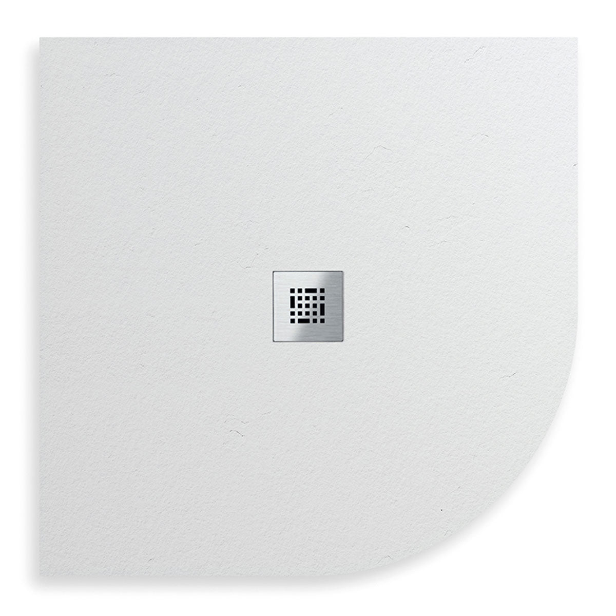 Granlusso Slim Quadrant Slate Shower Tray white