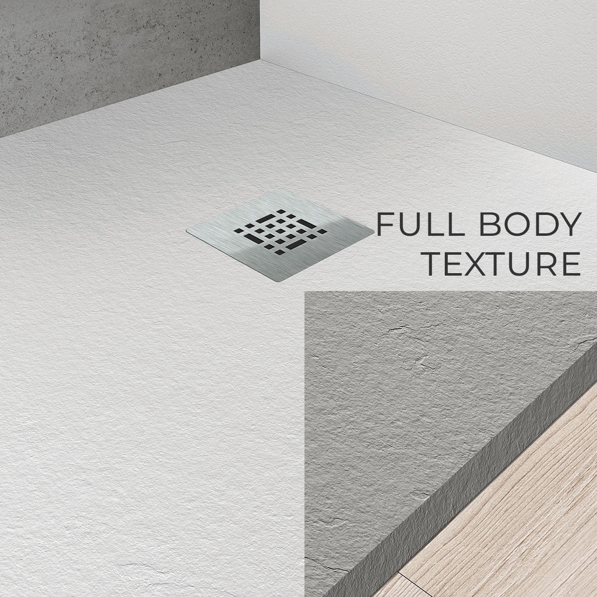 Granlusso Slim Slate Shower Tray - Anthracite