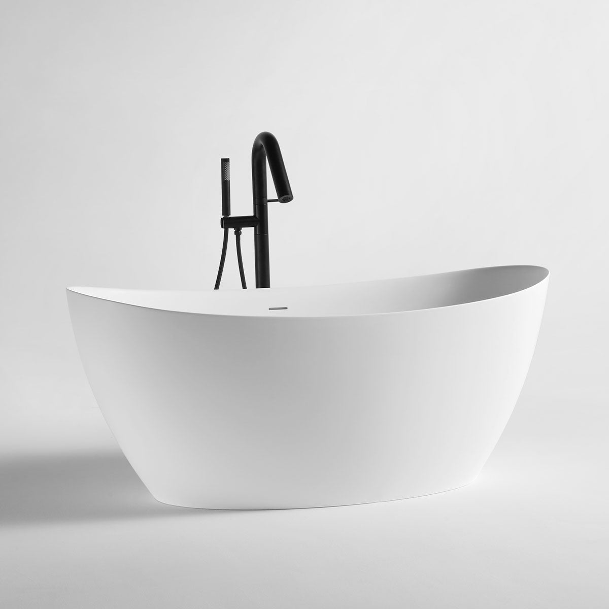 Granlusso Venzini Freestanding Stone Bath Matt White
