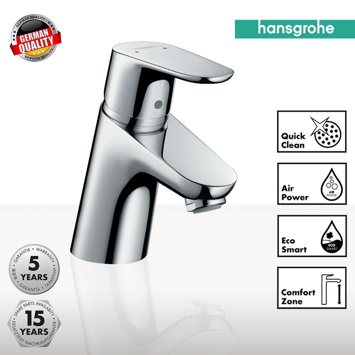 Hansgrohe Focus 70 Single Lever Basin Mixer Tap