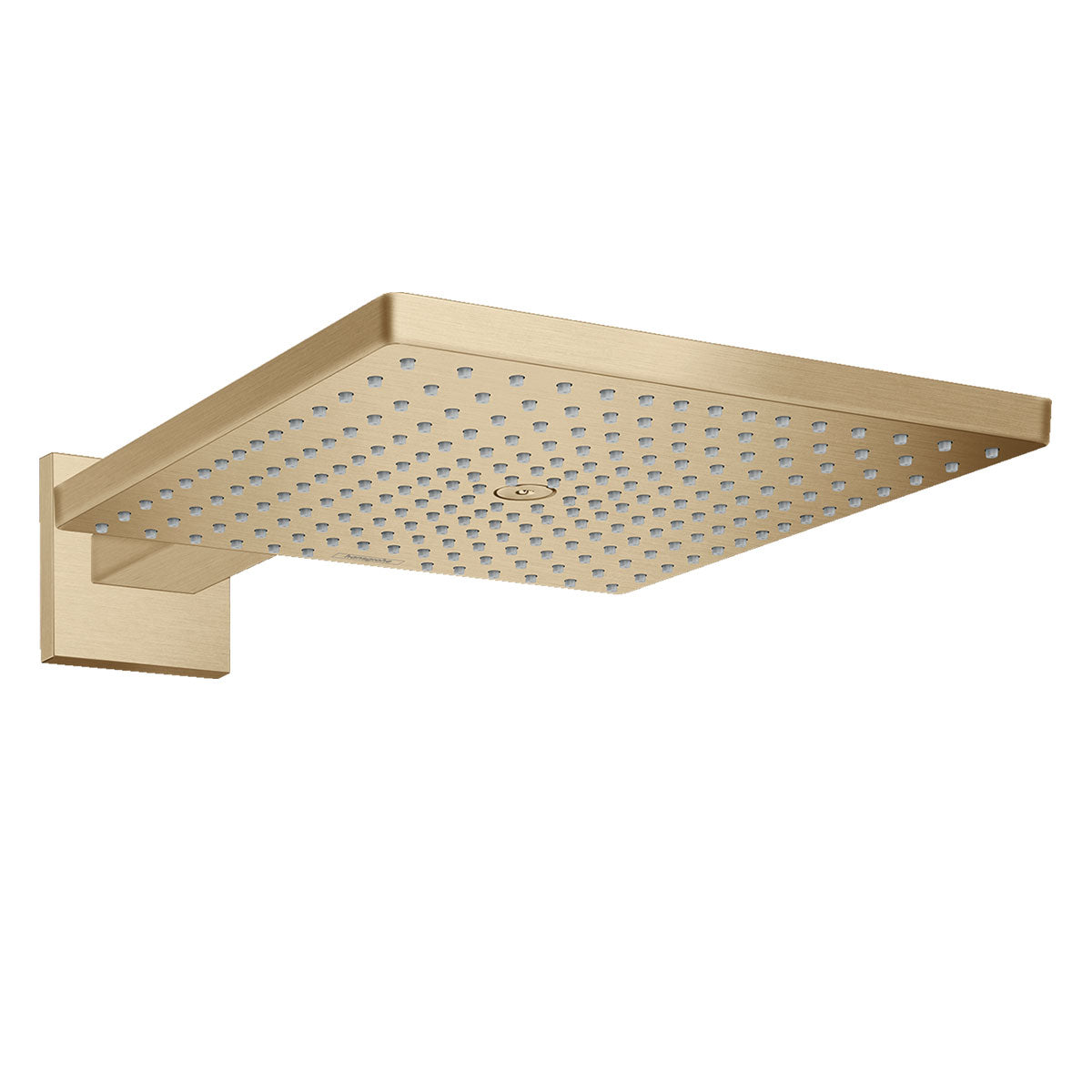 Hansgrohe Square Thermostatic Valve with Raindance 300 Overhead Shower & Handset Brushed Bronze