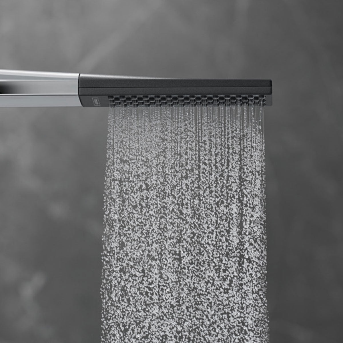 Hansgrohe Square Thermostatic Shower Valve With Rainfinity 250 Overhead & Baton Hand Shower