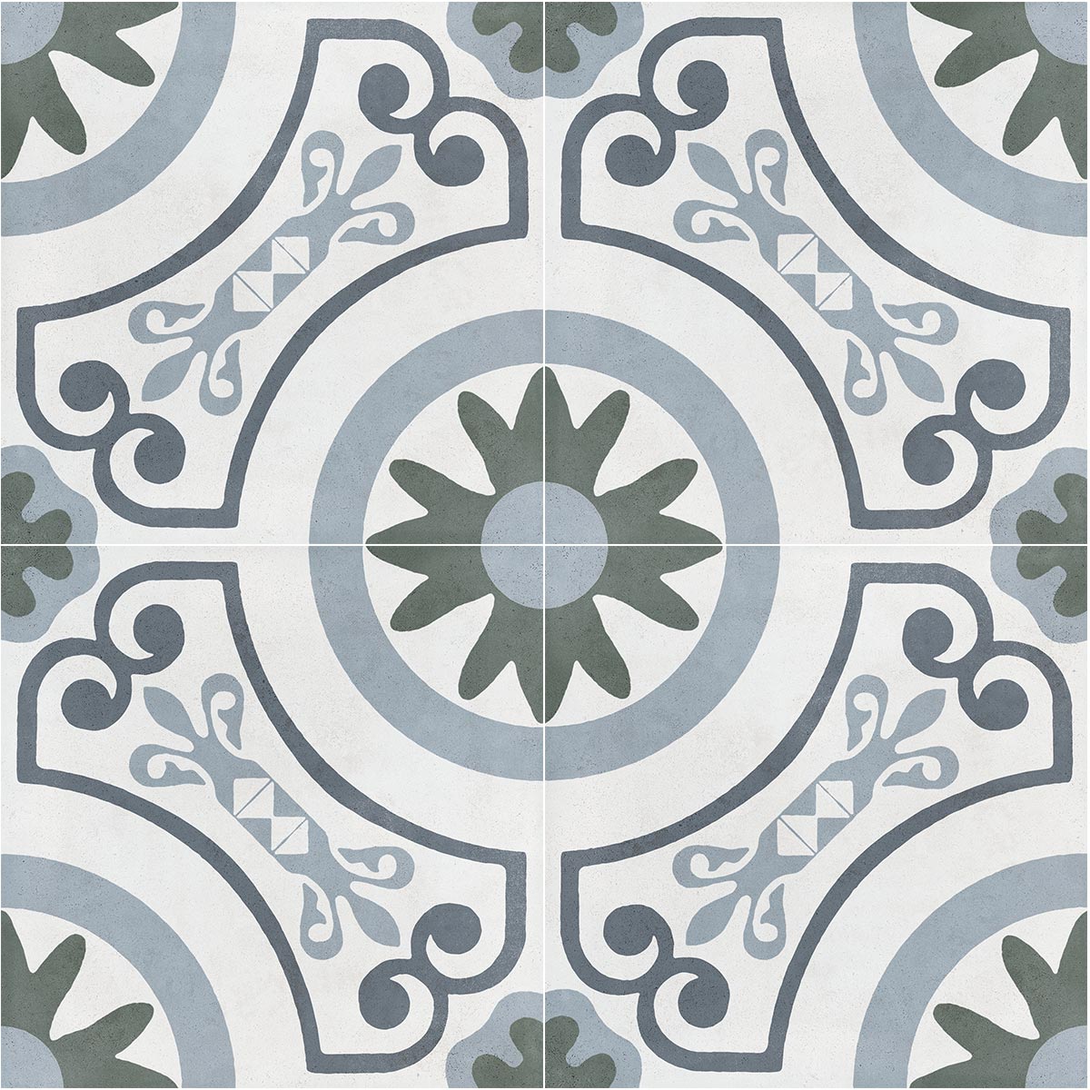 Havana White Garden Matt Porcelain Tile 22 x 22cm