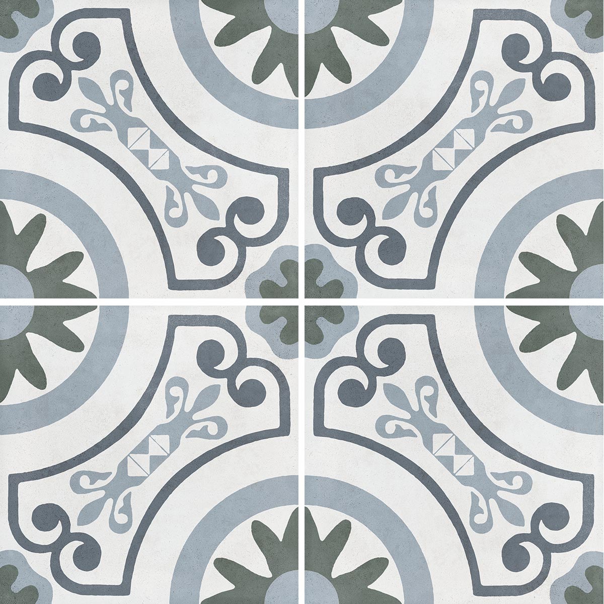 Havana White Garden Matt Porcelain Tile 22 x 22cm
