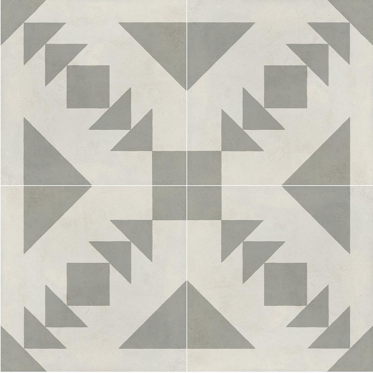 Cuban Silver Arrow Matt Porcelain Tile 22 x 22cm