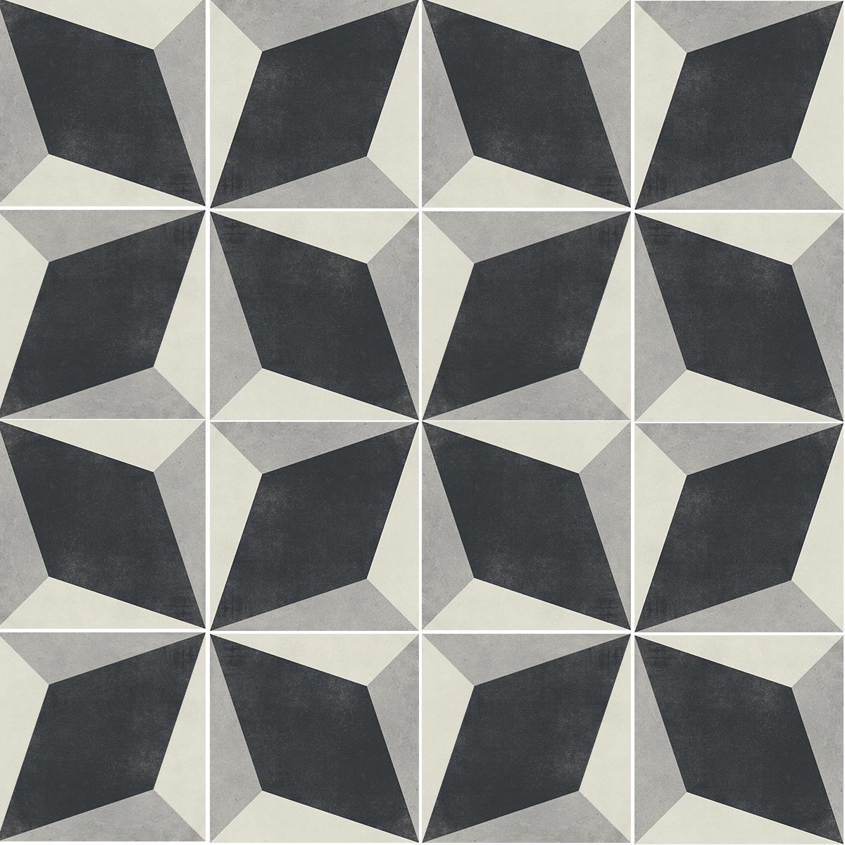 Cuban Block Matt Porcelain Tile 22 x 22cm