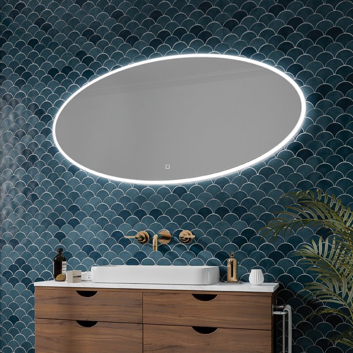 HiB Arena LED Illuminated Mirror With Demister Pad