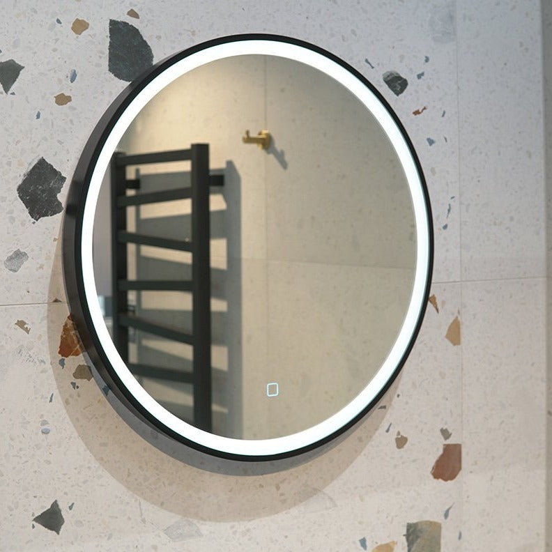 Hoxton LED Illuminated Mirror with Demister Matt Black