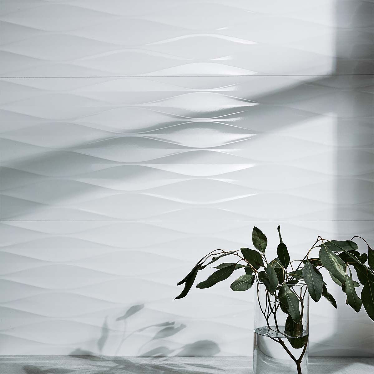 Ice diamond decor wall tile 33x100cm lifestyle gloss