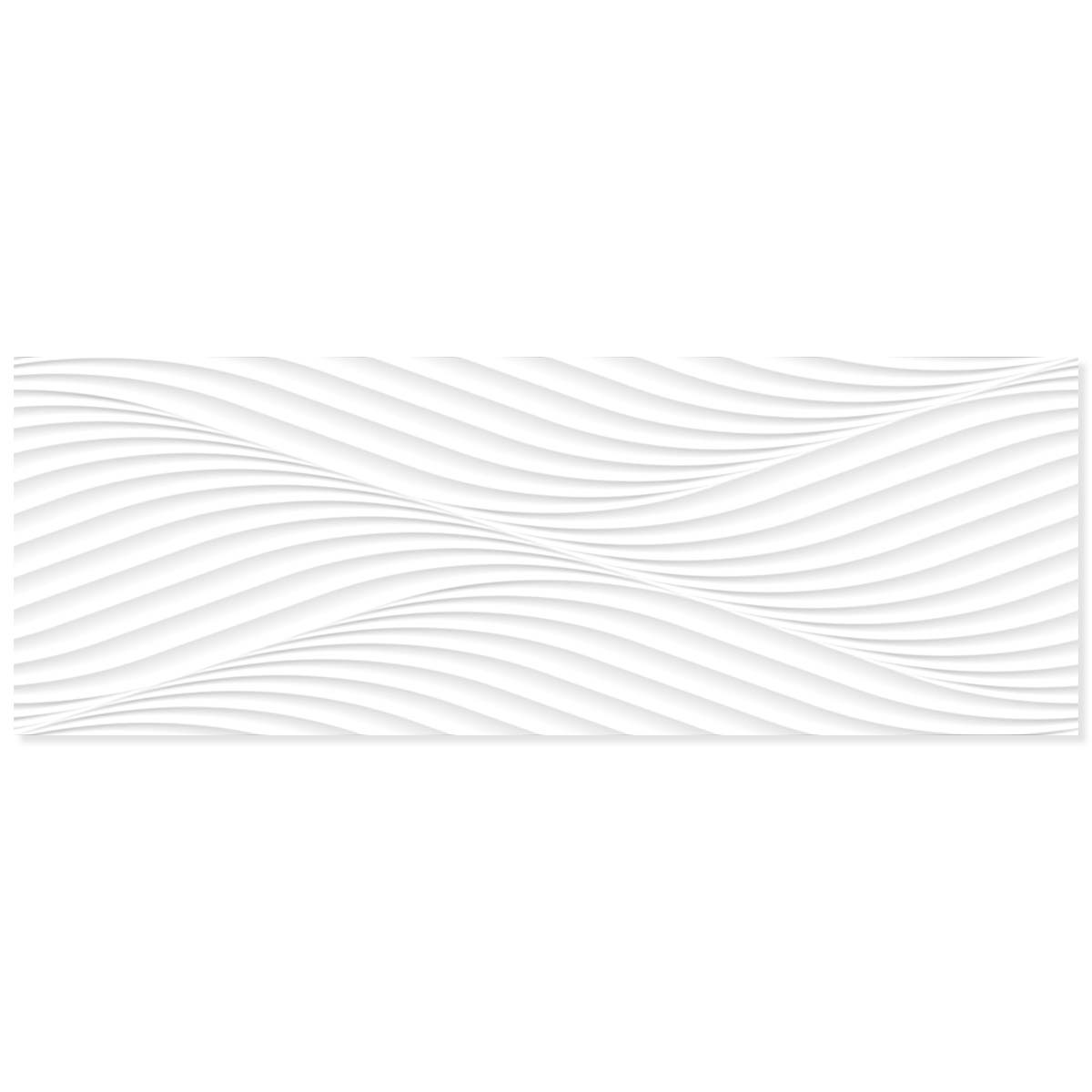 Ice Waves Decor Wall Tile 33x100cm Gloss