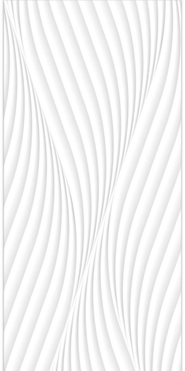 Ice Waves Decor Wall Tile 33x100cm Vertical Gloss
